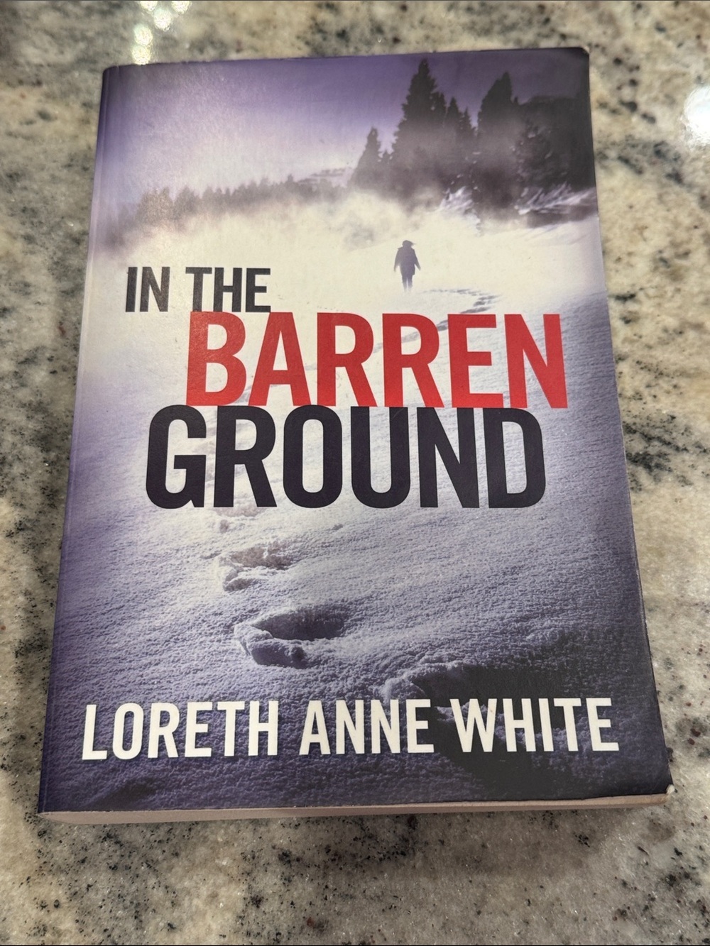In The Barren Ground by Loreth Anne White - Purple & Red Cover Paperback